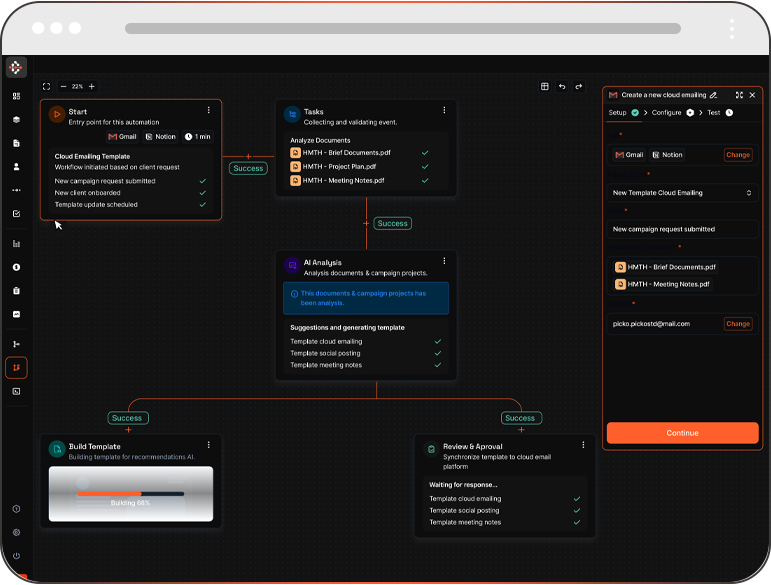 Automation pipeline builder
