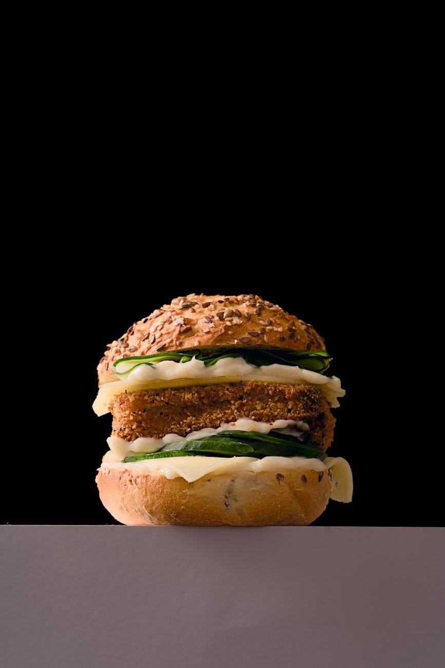 Signature gourmet burger from Savoria