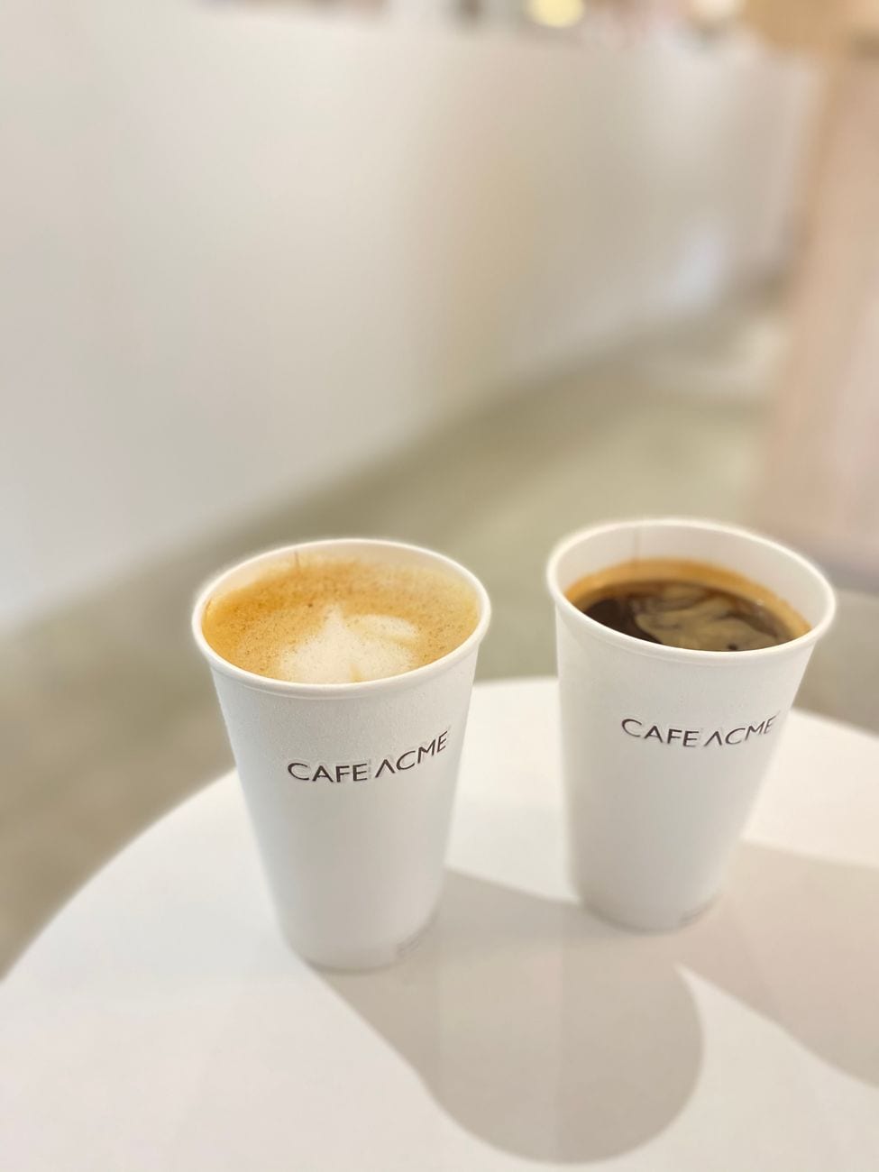 Cup of specialty espresso coffee